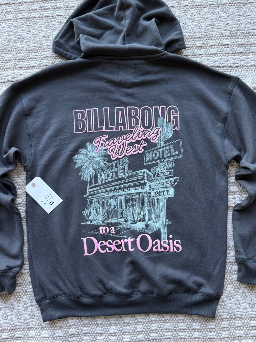 🔥🔥BILLABONG - LIVIN THE DREAM FLEECE HOODIE SWEATSHIRT🔥🔥 - Picture 2 of 5